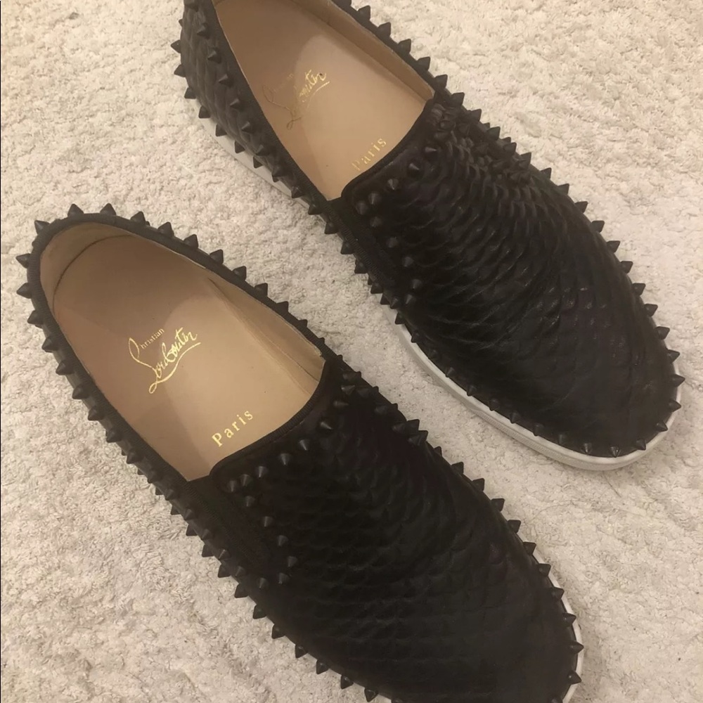Christian Louboutin Pik Boat Black loafer